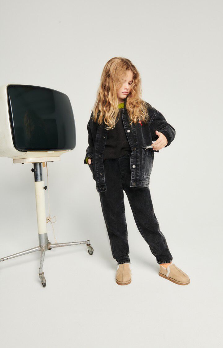 American Vintage Veste Enfant Yopday - BLACK 29 Manches Longues Noir - E24