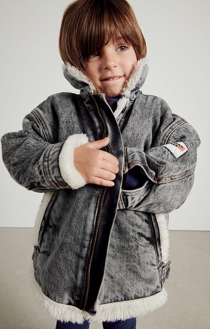 american vintage Veste enfant Yopday - SNOW BLACK 32 Manches longues Gris - E24