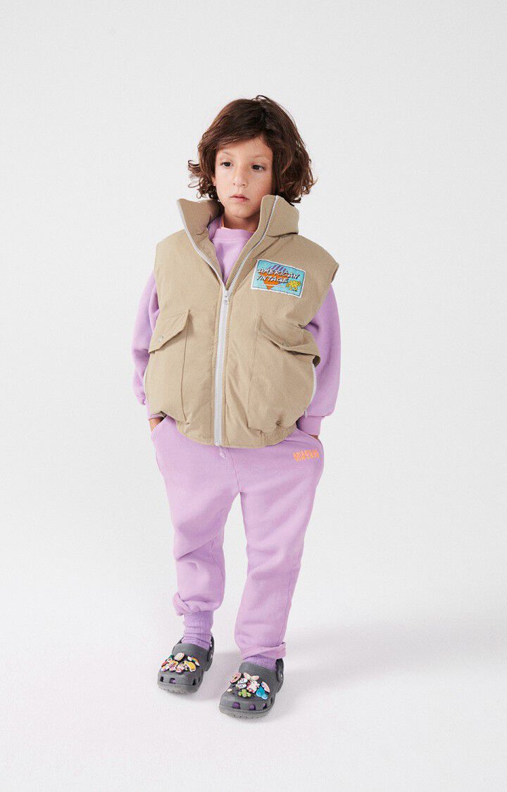 American Vintage Veste Enfant Zaxoo - OTARIE 0 Sans Manches Beige - H24
