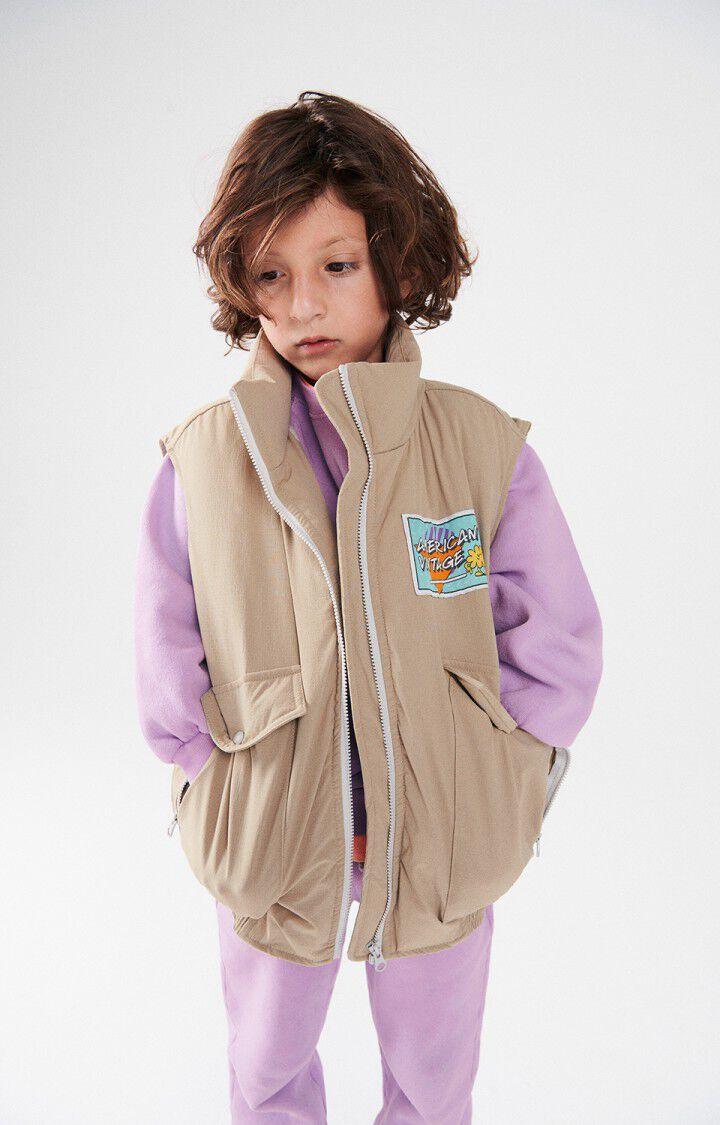 American Vintage Veste Enfant Zaxoo - OTARIE 0 Sans Manches Beige - H24