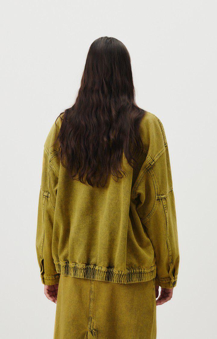 American Vintage Veste Femme Blinewood - SURTEINTURE JAUNE 52 Manches Longues Jaune - H23