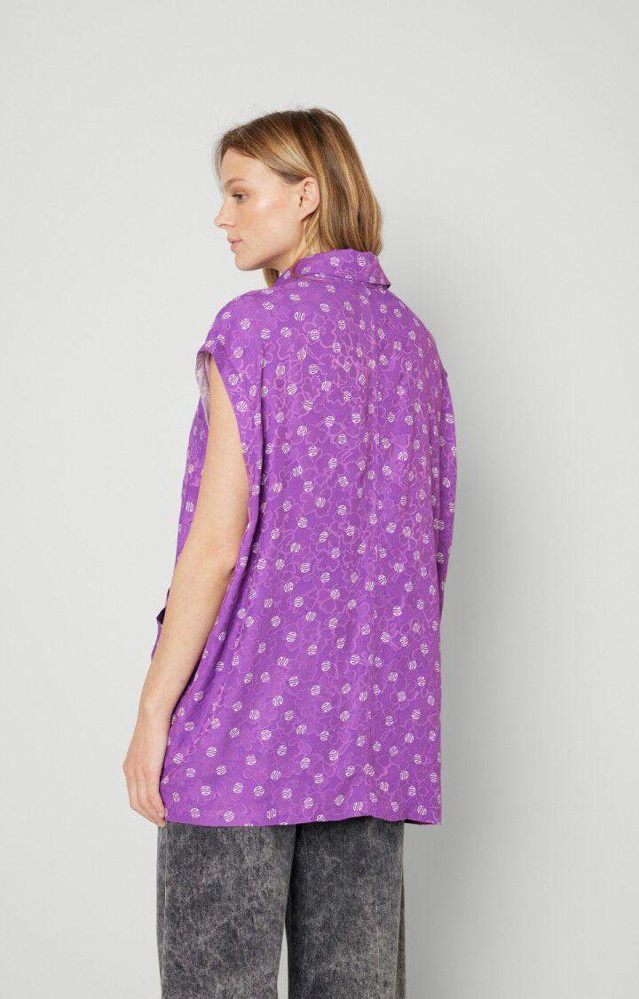 American Vintage Veste Femme Bukbay - ANITA 0 Sans Manches Violet - E23