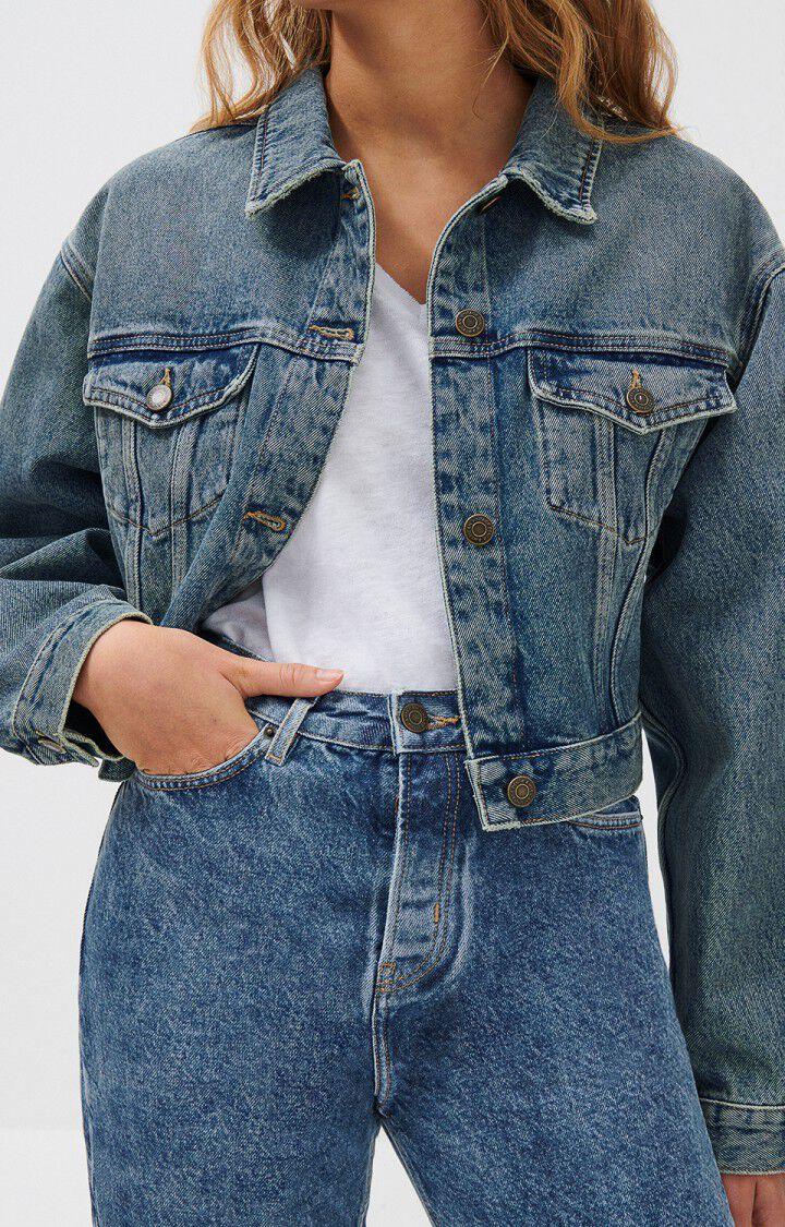 american vintage Veste femme Busborow - BLUE DIRTY Manches longues Bleu - E21