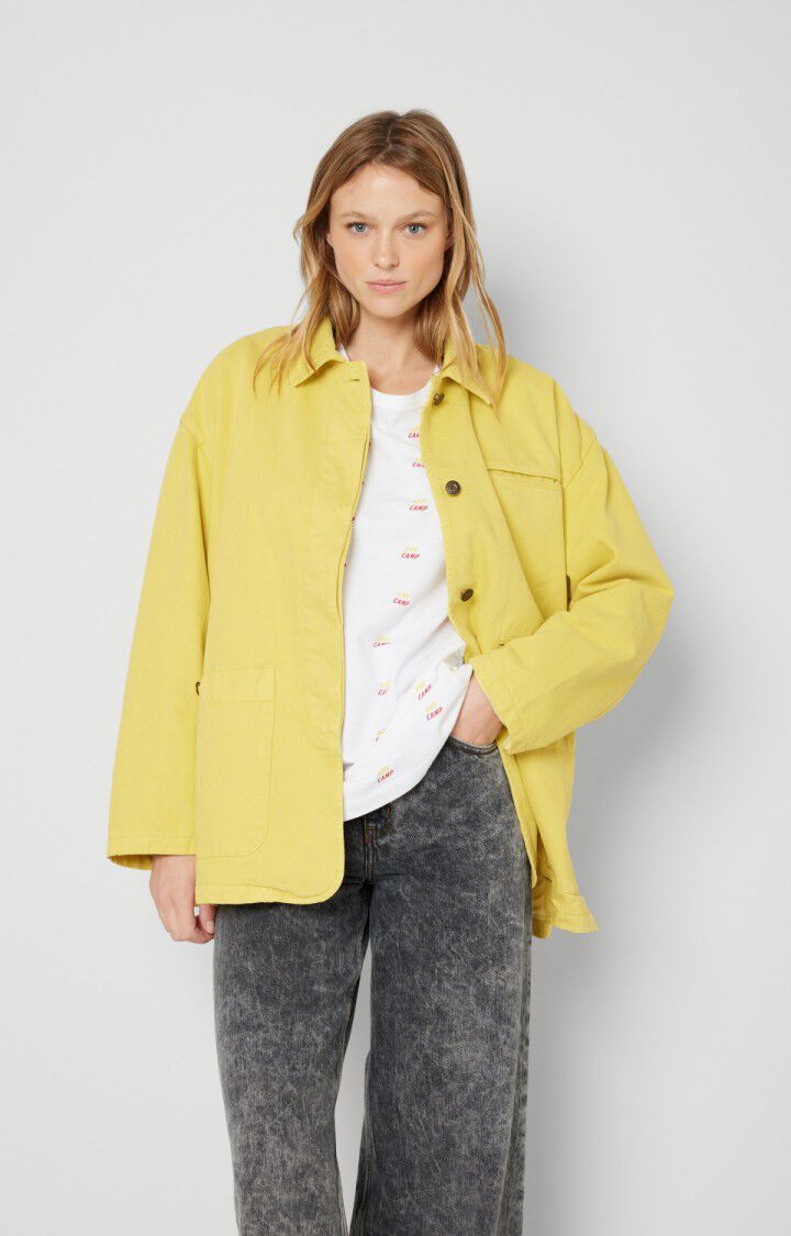american vintage Veste femme Datcity - BLE VINTAGE Manches longues Jaune - E22