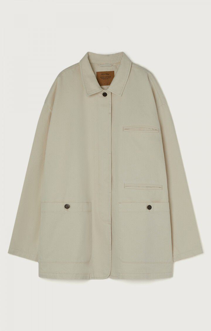 american vintage Veste femme Datcity - ECRU Manches longues Beige - E22