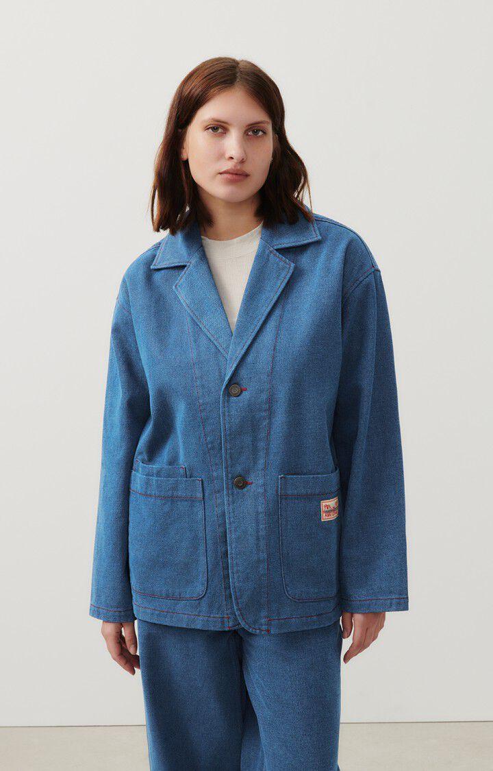 american vintage Veste femme Faow - BLUE 52 Manches longues Bleu - E24