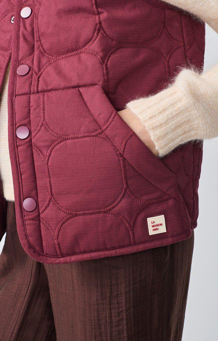 American Vintage Veste Femme Fibcity - BETTERAVE 0 Sans Manches Rouge - H22