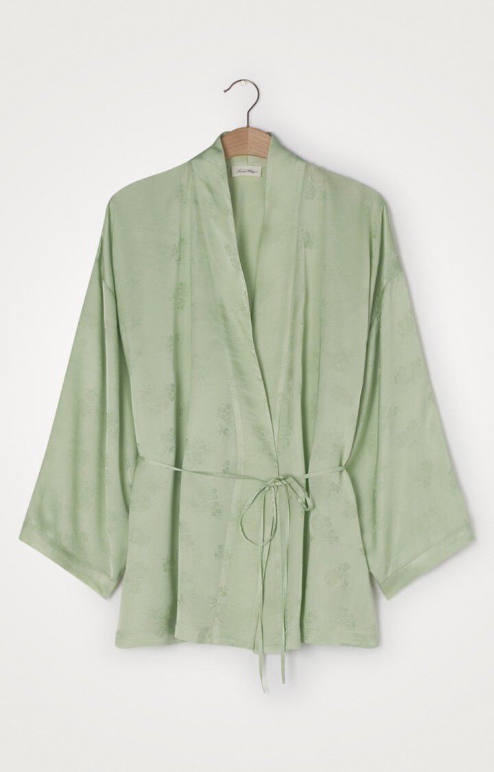 american vintage Veste femme Gitaka - JADE Manches longues Vert - E21