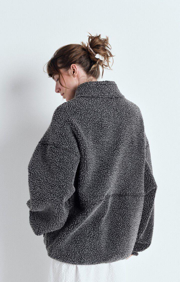 american vintage Veste femme Hoktown - ANTHRACITE CHINE 54 Manches longues Gris - E25