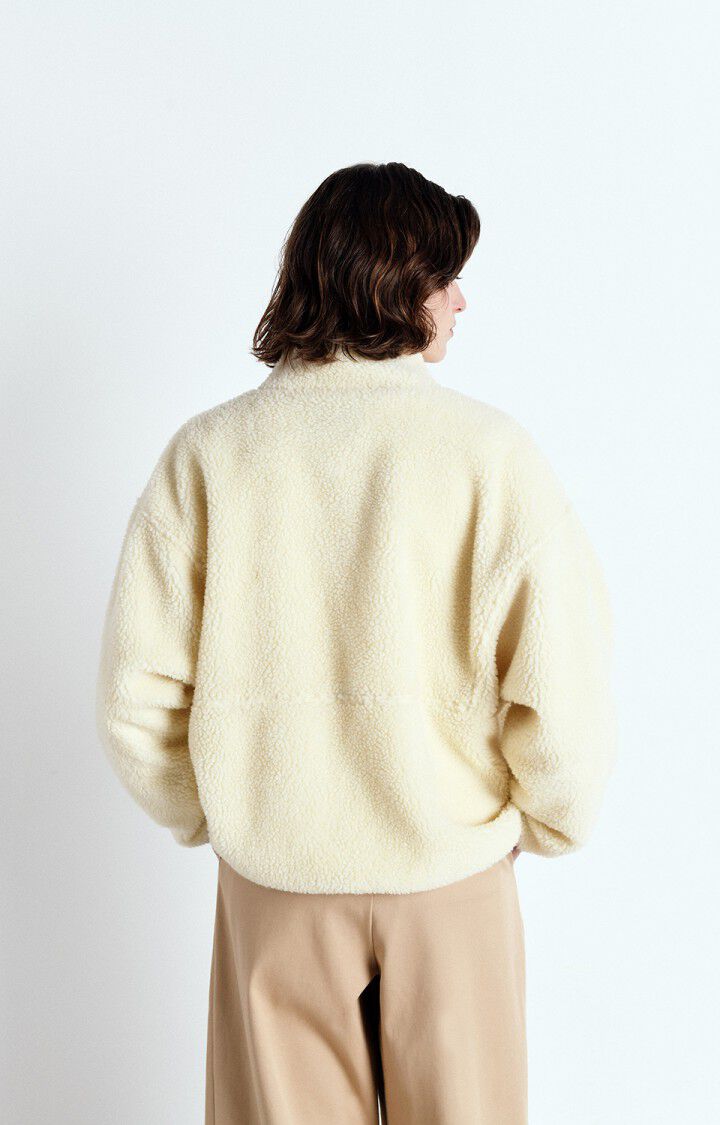 American Vintage Veste Femme Hoktown - ECRU 54 Manches Longues Beige - E25