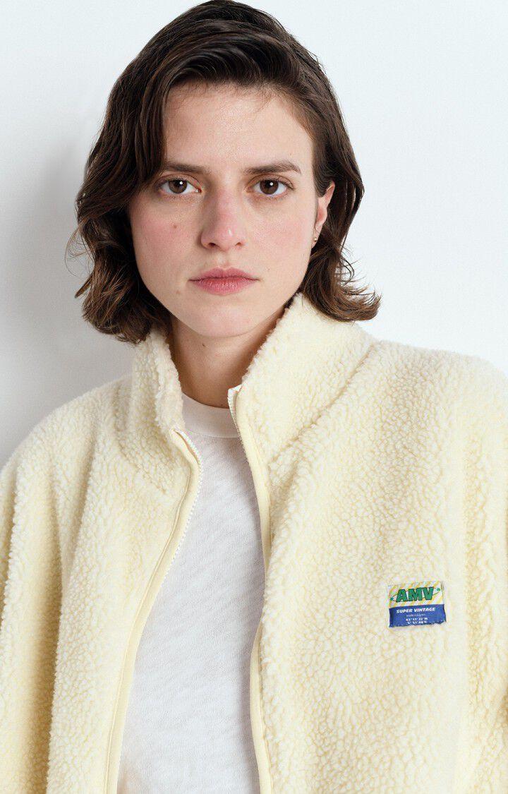 American Vintage Veste Femme Hoktown - ECRU 54 Manches Longues Beige - E25