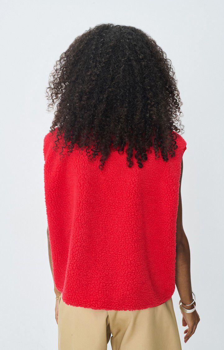 American Vintage Veste Femme Hoktown - FRAISE 0 Sans Manches Rouge - E25