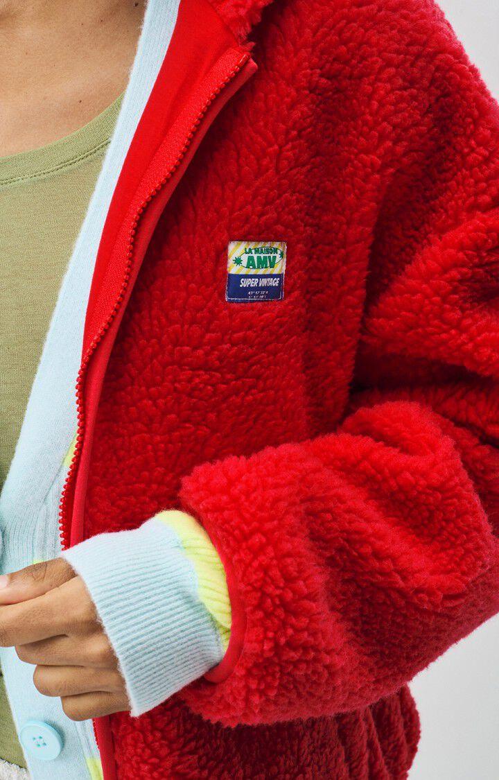 American Vintage Veste Femme Hoktown - FRAISE 50 Manches Longues Rouge - E25