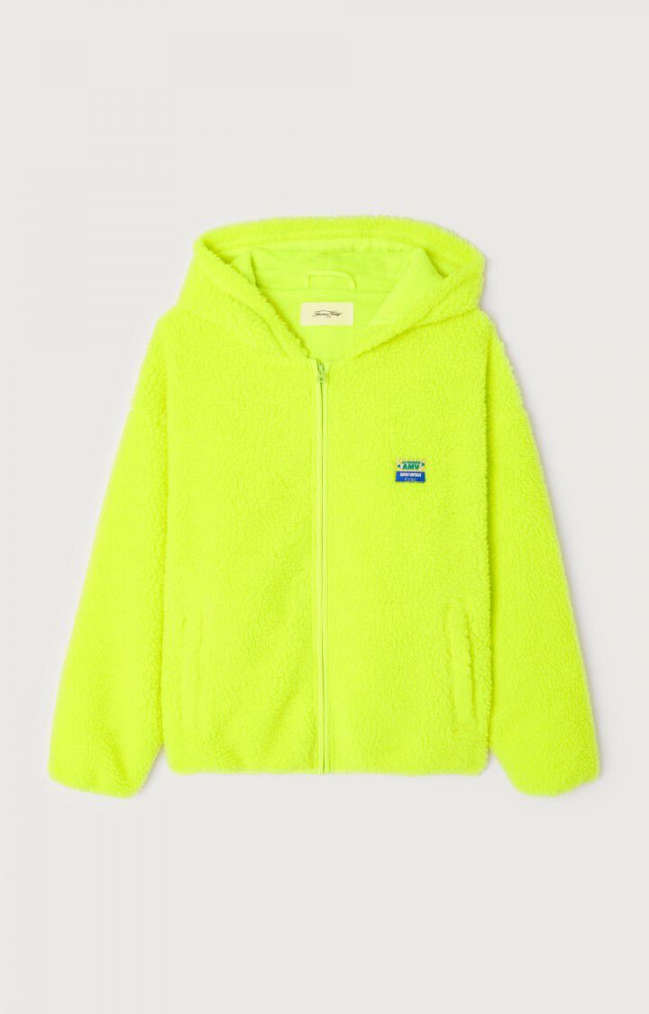 American Vintage Veste Femme Hoktown - JAUNE FLUO 50 Manches Longues Jaune - E25