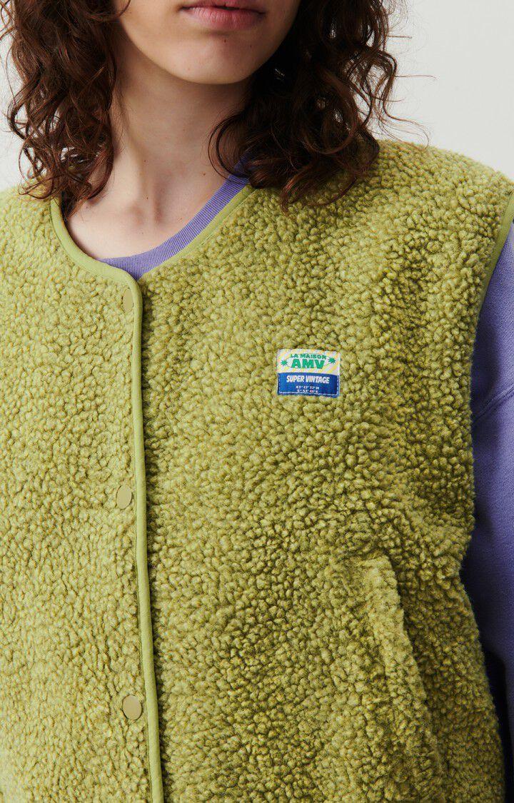 American Vintage Veste Femme Hoktown - OLIVERAIE CHINE 0 Sans Manches Vert - E24
