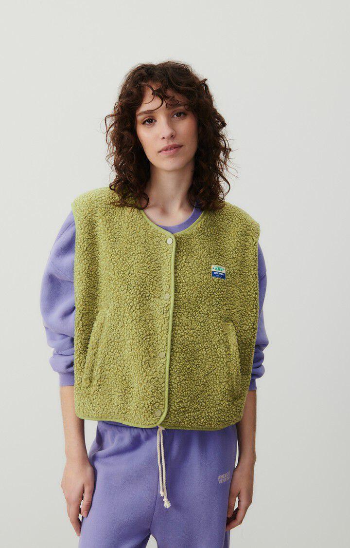 american vintage Veste femme Hoktown - OLIVERAIE CHINE 0 Sans manches Vert - E24