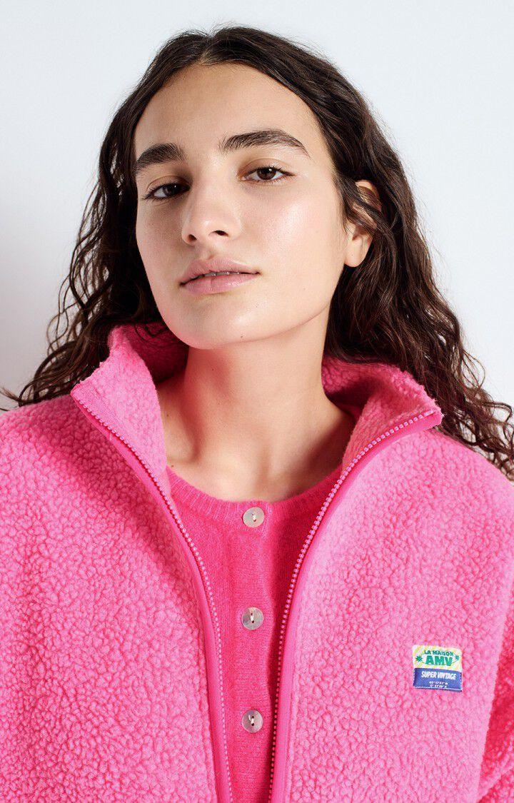 American Vintage Veste Femme Hoktown - PINK ACID CHINE 54 Manches Longues Rose - E25