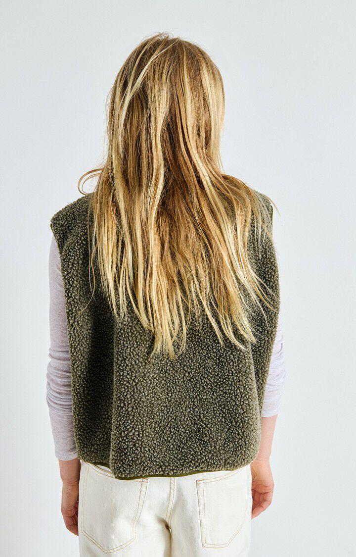 American Vintage Veste Femme Hoktown - VARAN CHINE 0 Sans Manches Vert - E25