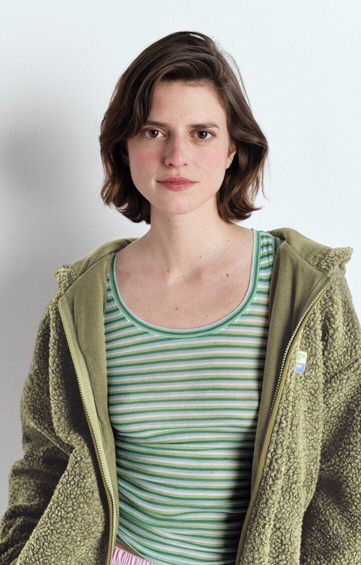 American Vintage Veste Femme Hoktown - VARAN CHINE 50 Manches Longues Vert - E25