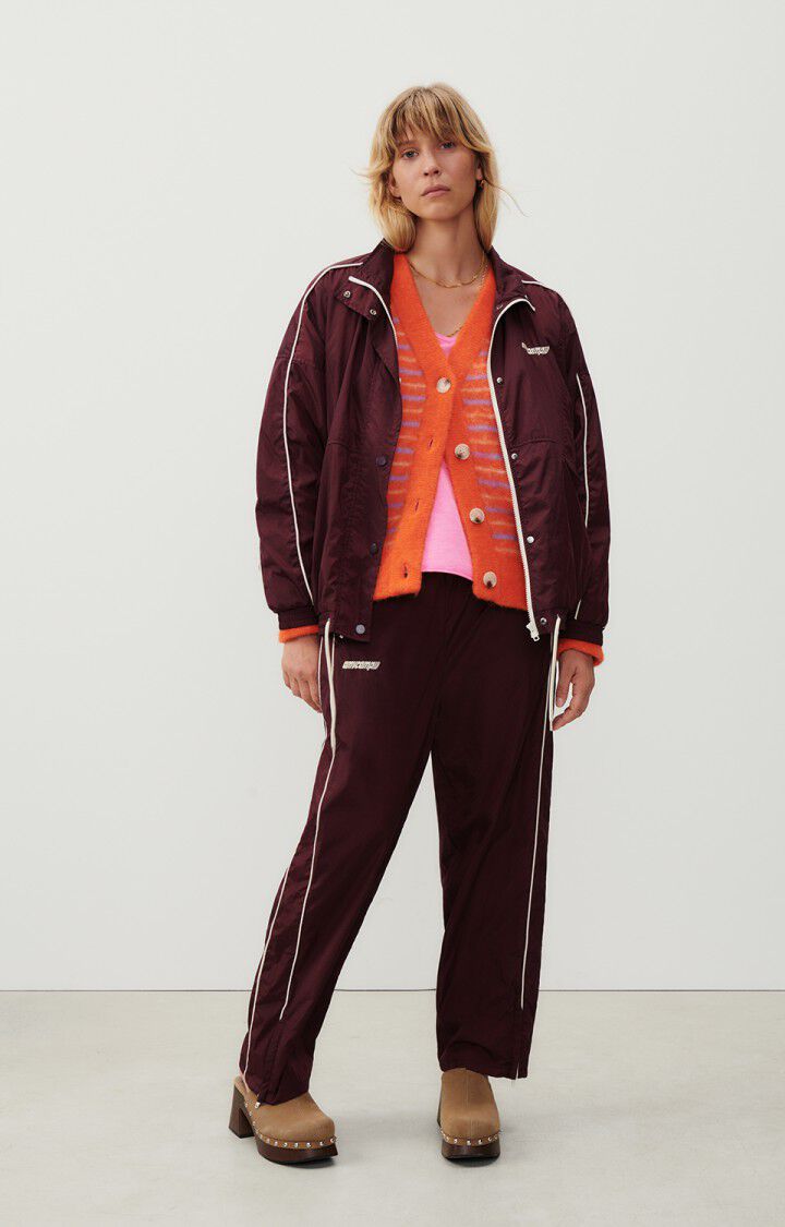 American Vintage Veste Femme Ikino - SYRAH 46 Manches Longues Rouge - H23