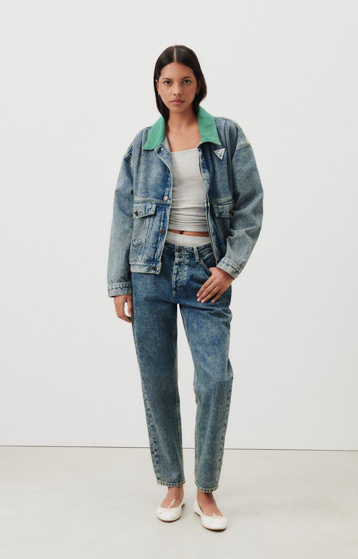 American Vintage Veste Femme Joybird - DIRTY 55 Manches Longues Bleu - H24