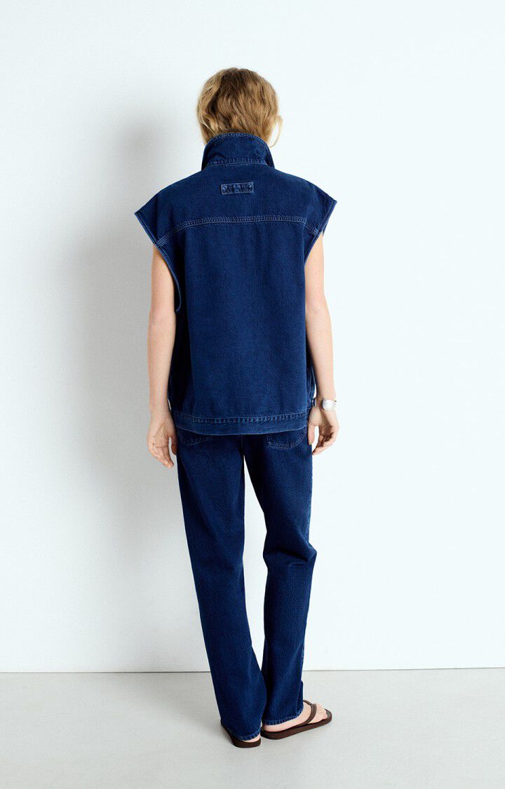 American Vintage Veste Femme Joybird - INDIGO Manches Courtes Bleu - E25