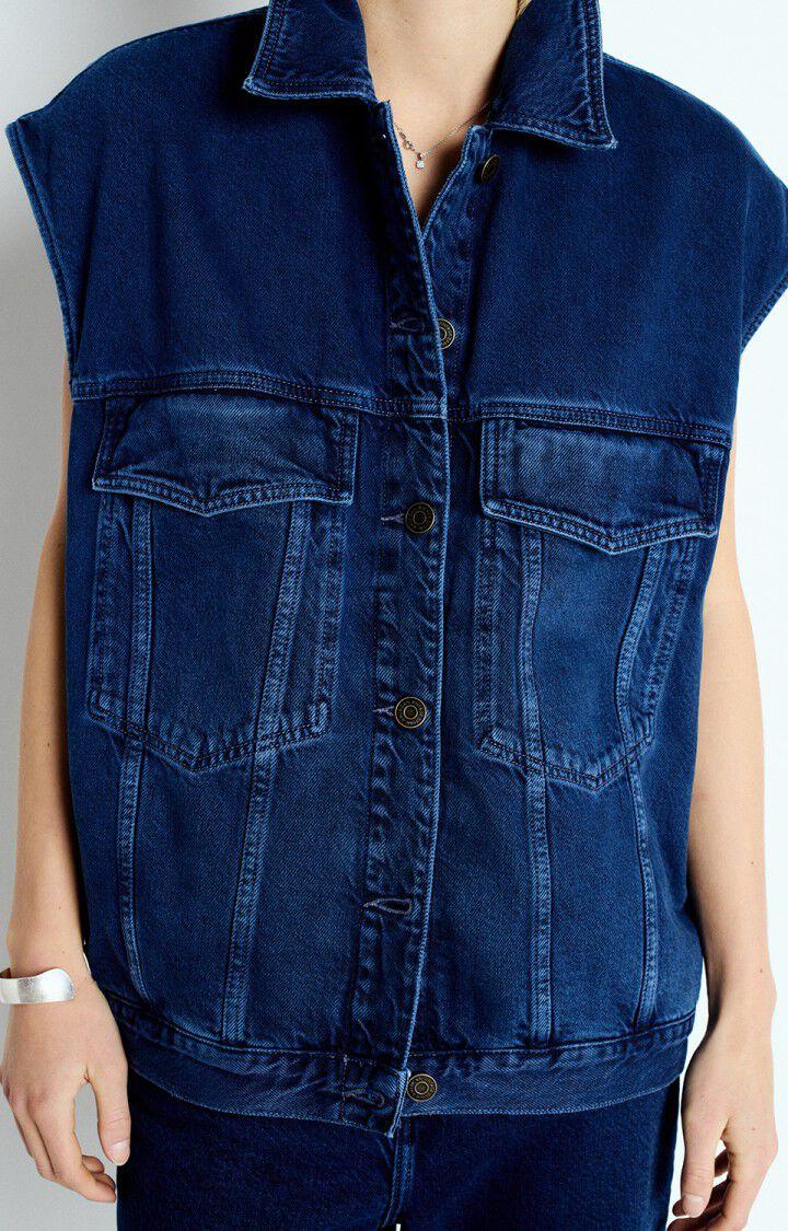 American Vintage Veste Femme Joybird - INDIGO Manches Courtes Bleu - E25