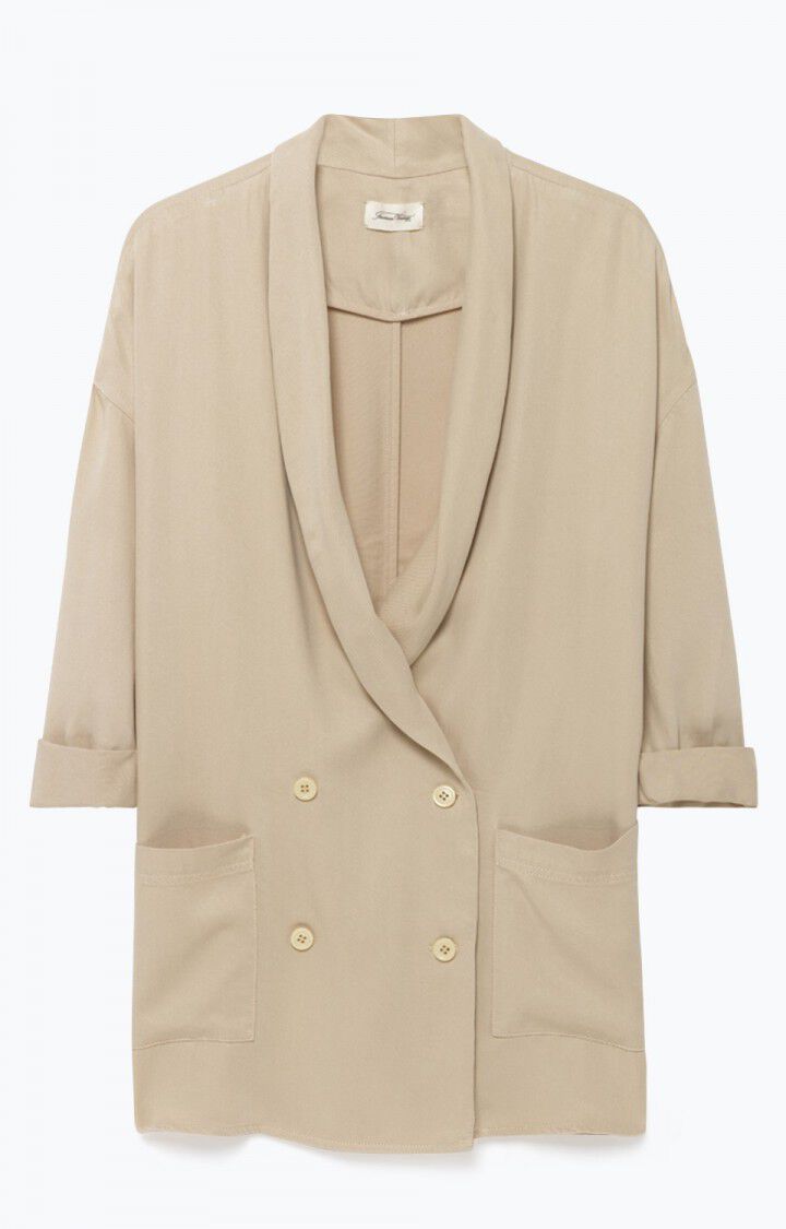 american vintage Veste femme Katetown - TIRAMISU Manches longues Beige - E16