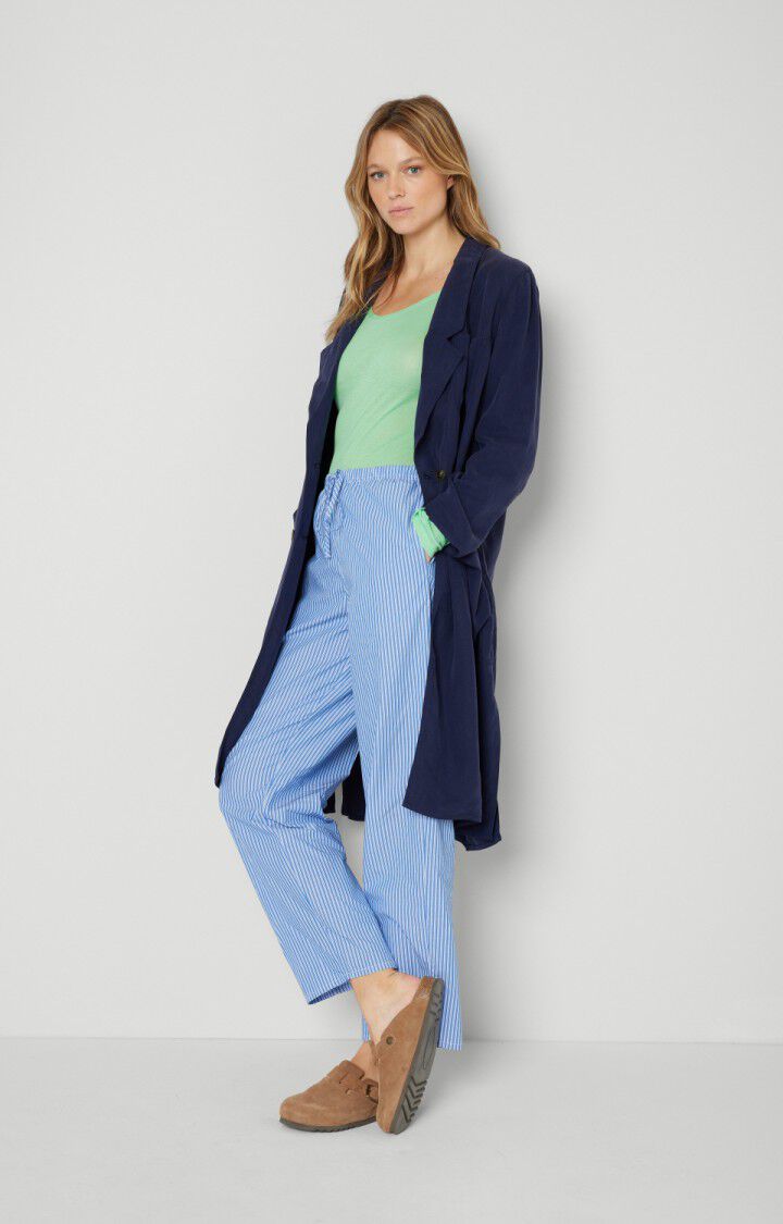 American Vintage Veste Femme Nalastate - SPHERE Manches Longues Bleu - E20