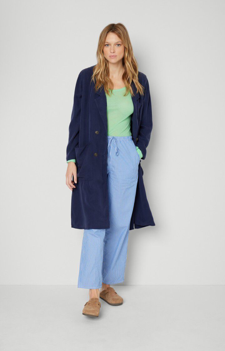american vintage Veste femme Nalastate - SPHERE Manches longues Bleu - E20