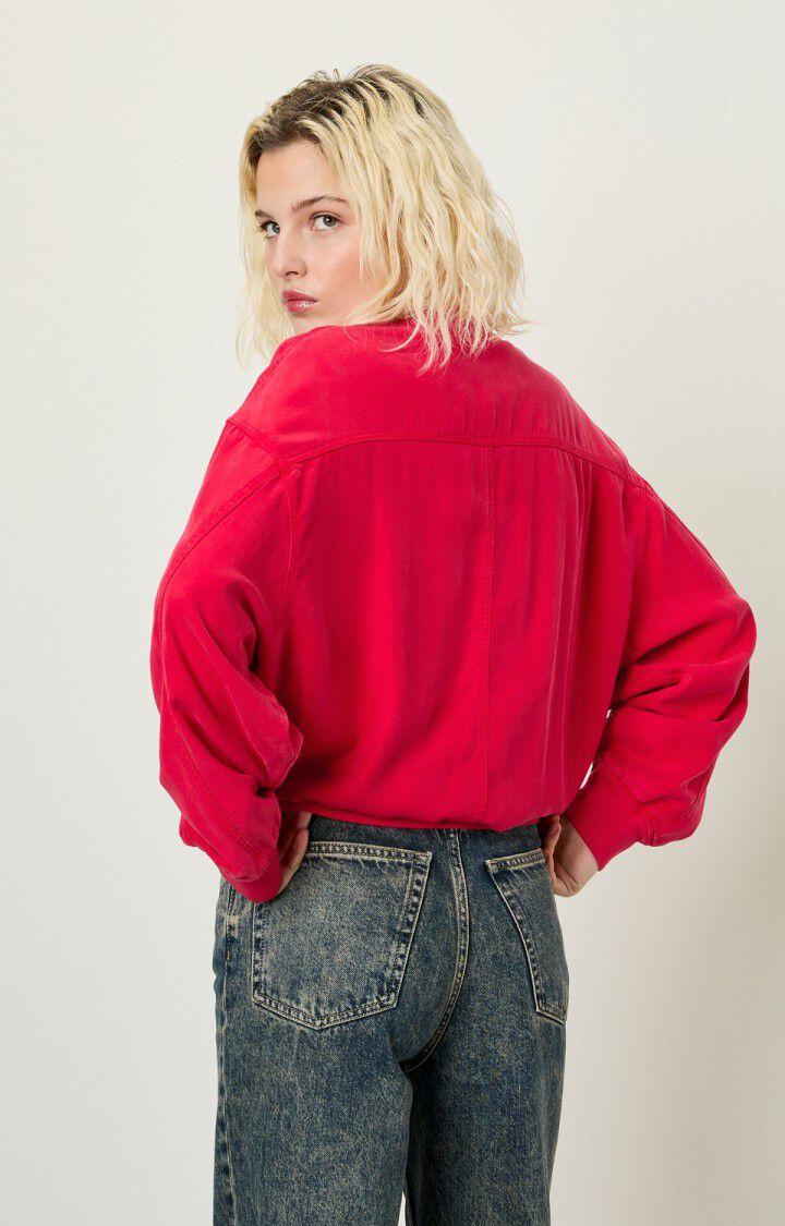 American Vintage Veste Femme Nalastate - VOLCAN Manches Longues Rouge - H18