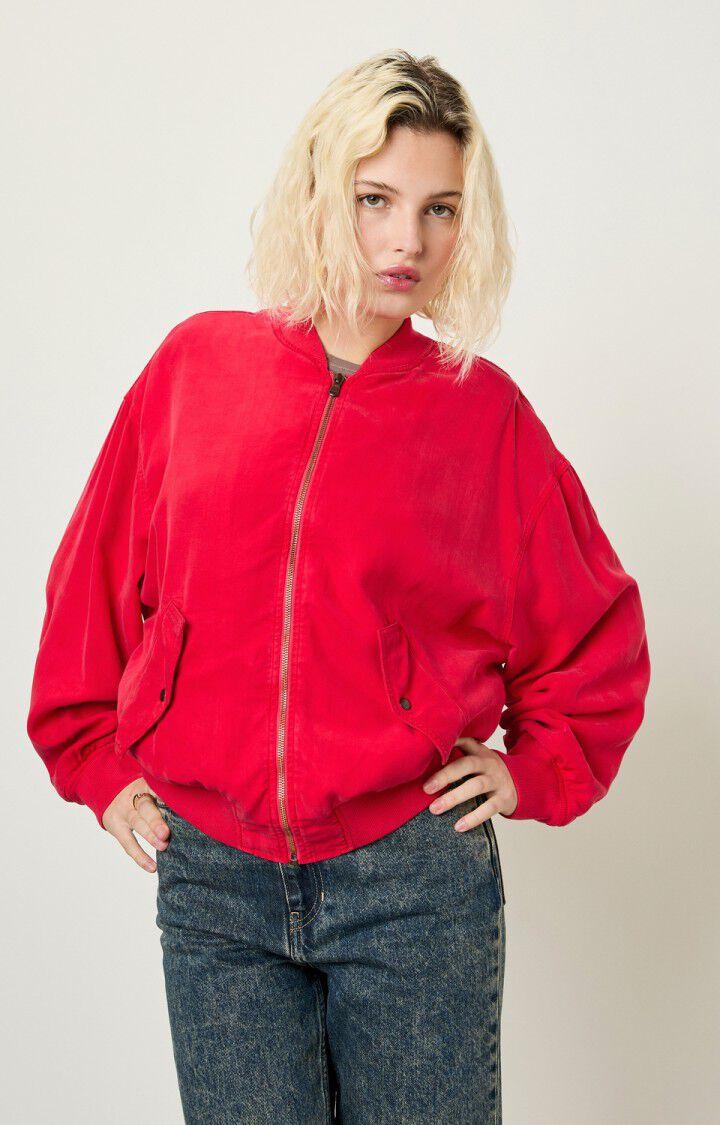 american vintage Veste femme Nalastate - VOLCAN Manches longues Rouge - H18