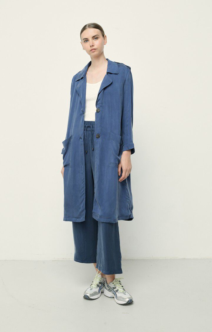 american vintage Veste femme Nonogarden - OURAGAN Manches longues Bleu - E20