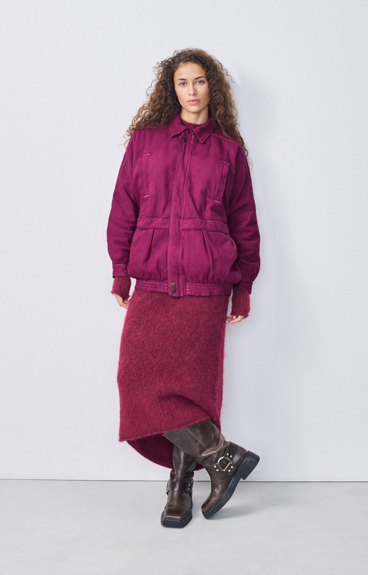 American Vintage Veste Femme Nyolow - FUCHSIA SURTEINT 74 Manches Longues Violet - H24