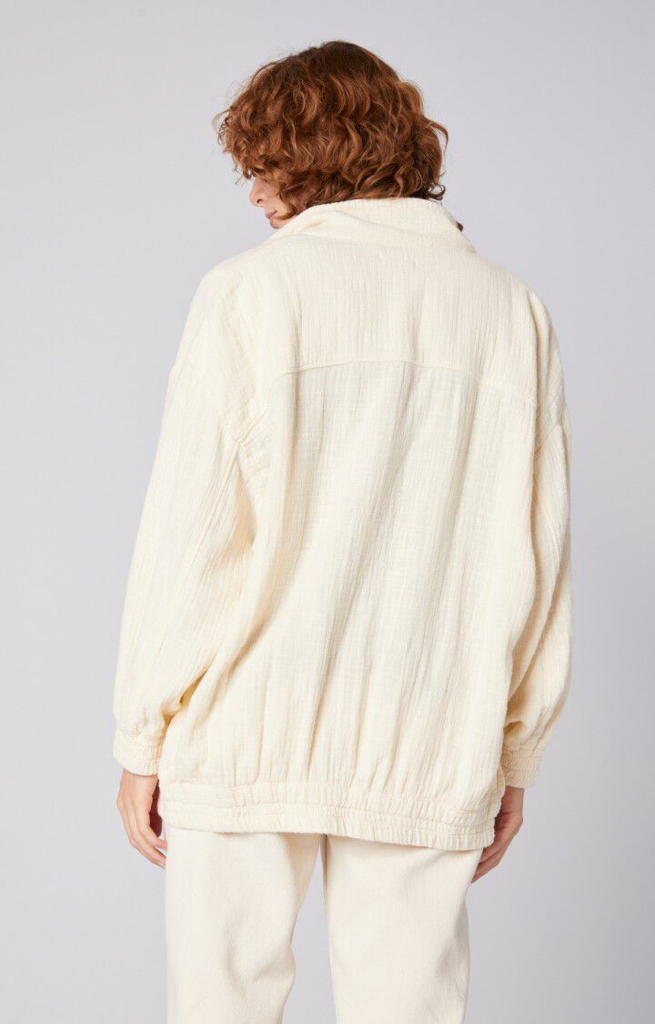 American Vintage Veste Femme Oyobay - ECRU Manches Longues Beige - E22