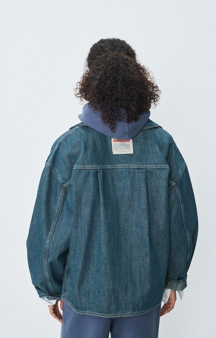 American Vintage Veste Femme Ozyr - MEDIUM GREEN CAST 56 Manches Longues Bleu - E25