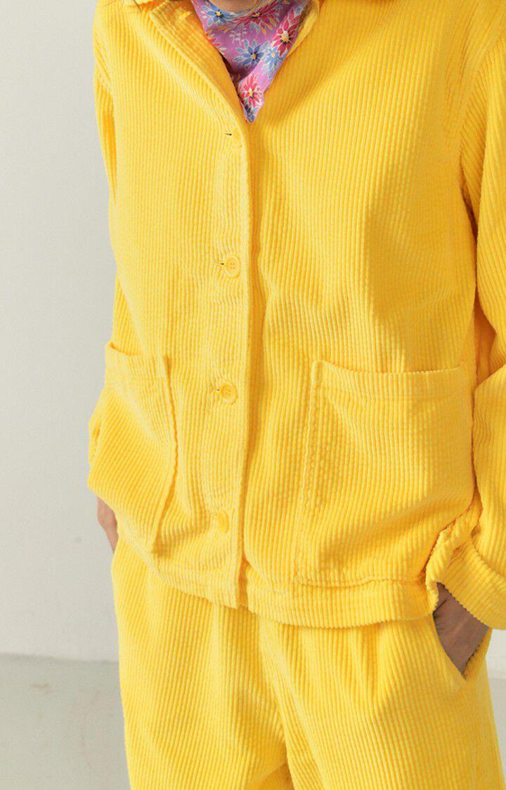 american vintage Veste femme Padow - SOLEIL 54 Manches longues Jaune - E23