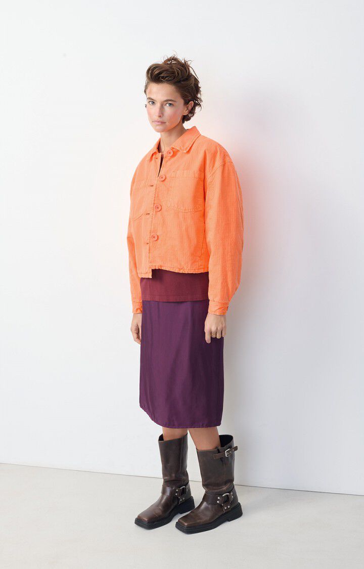 American Vintage Veste Femme Rygybay - FEU FLUO 58 Manches Longues Orange - H24