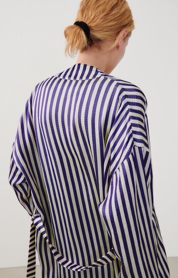 American Vintage Veste Femme Shaning - RAYURES VIOLETTES 48 Manches Longues Violet - E24