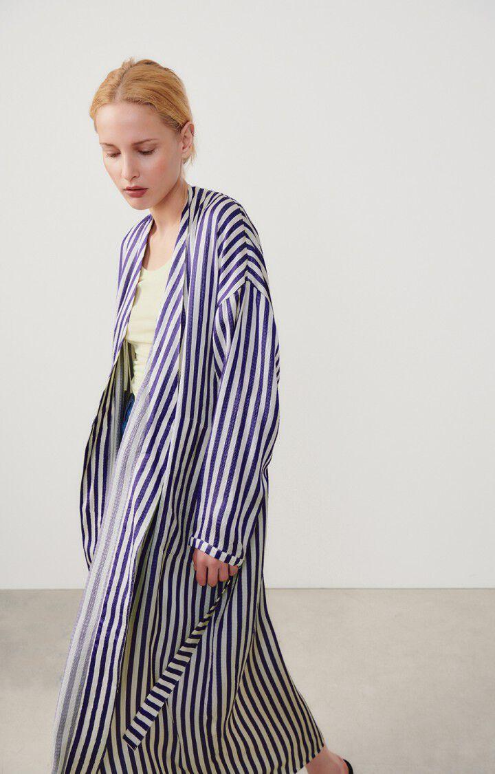 American Vintage Veste Femme Shaning - RAYURES VIOLETTES 48 Manches Longues Violet - E24