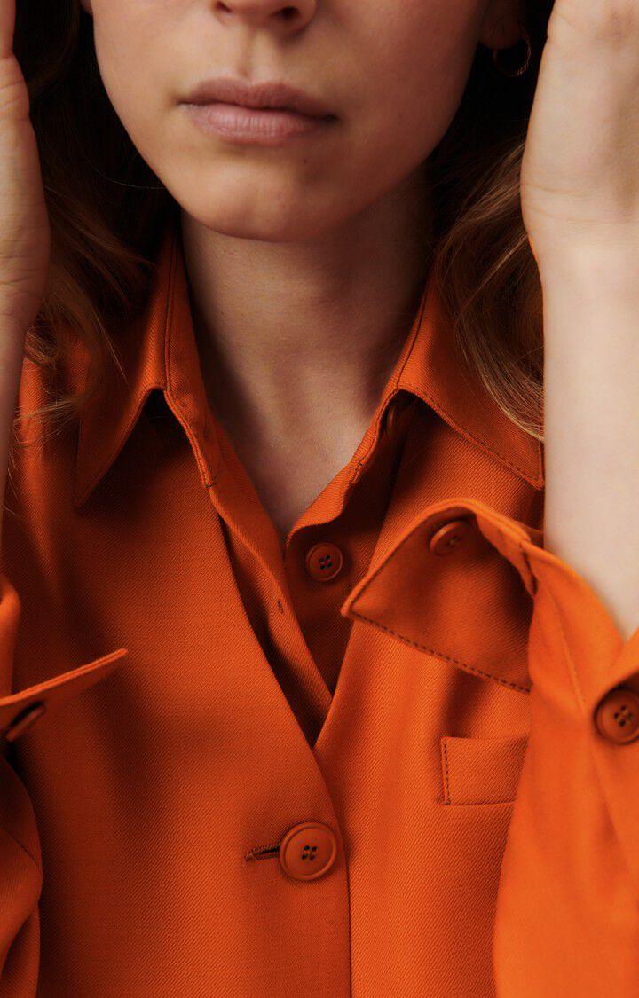 American Vintage Veste Femme Tabinsville - CANNELLE 0 Sans Manches Orange - E23