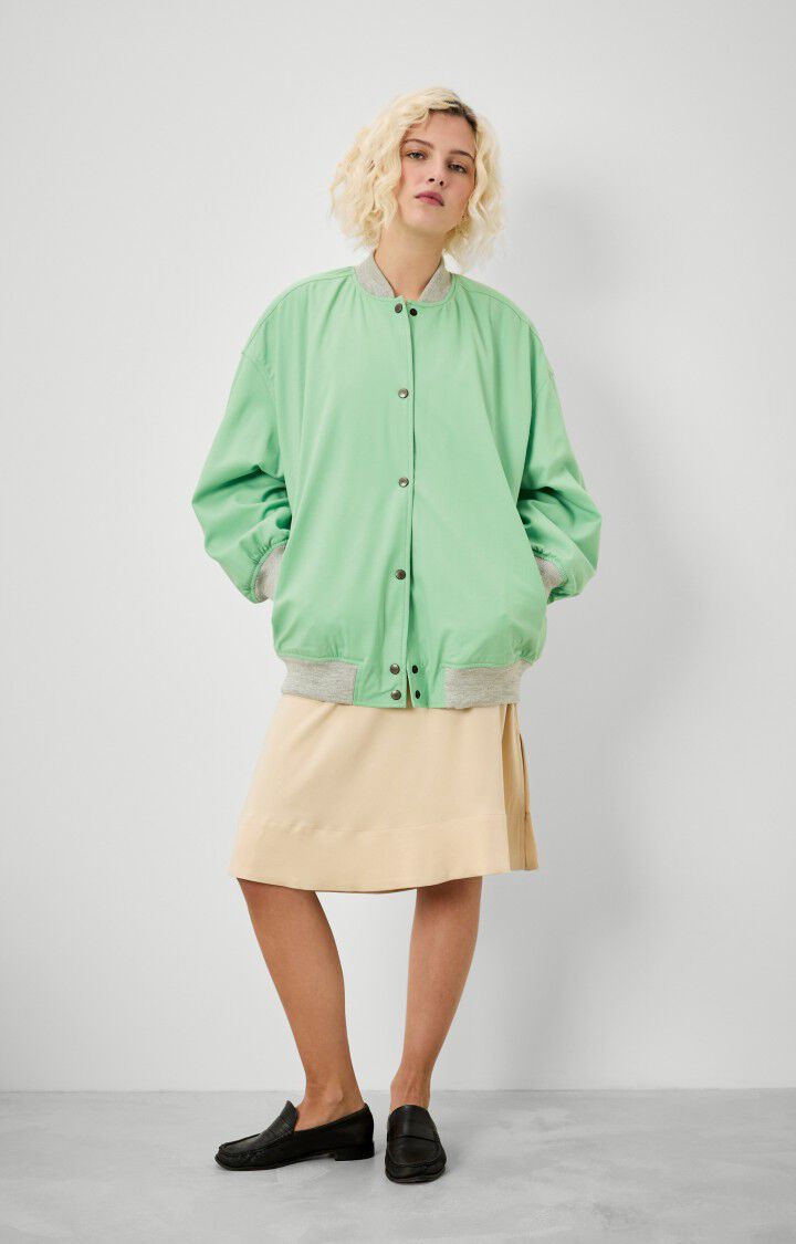 american vintage Veste femme Tabinsville - JADE Manches longues Vert - E22