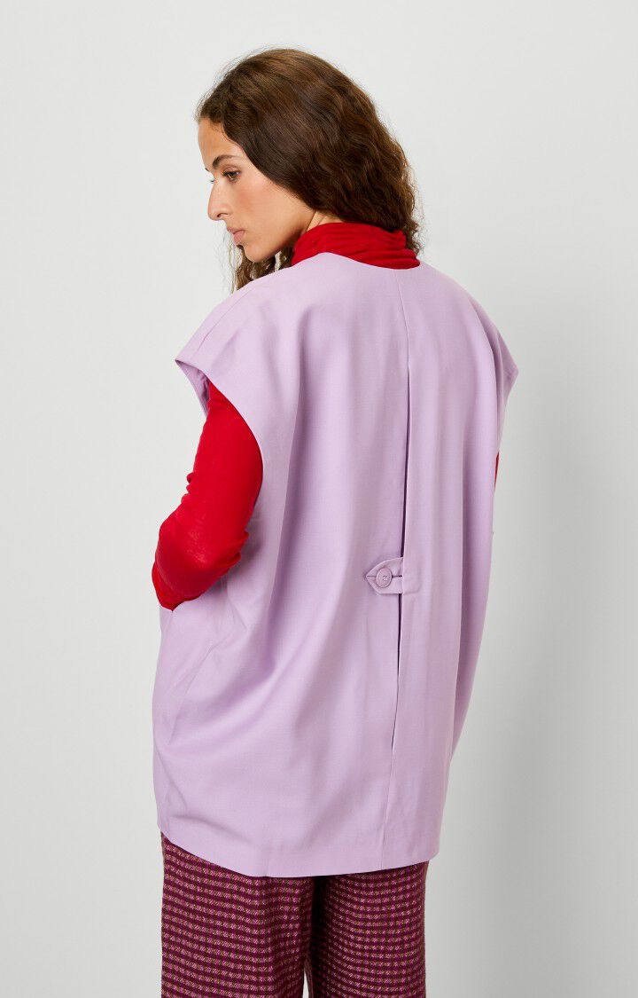 American Vintage Veste Femme Tabinsville - PARME 0 Sans Manches Violet - E23
