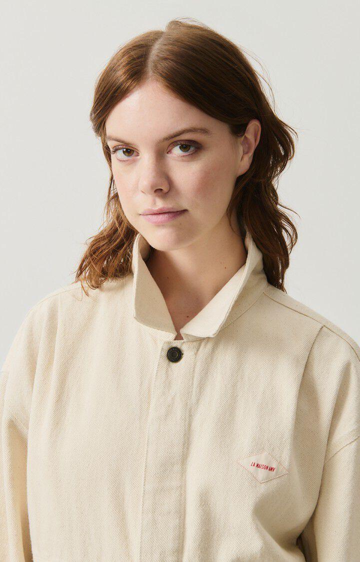 American Vintage Veste Femme Tineborow - ECRU 55 Manches Longues Beige - E25