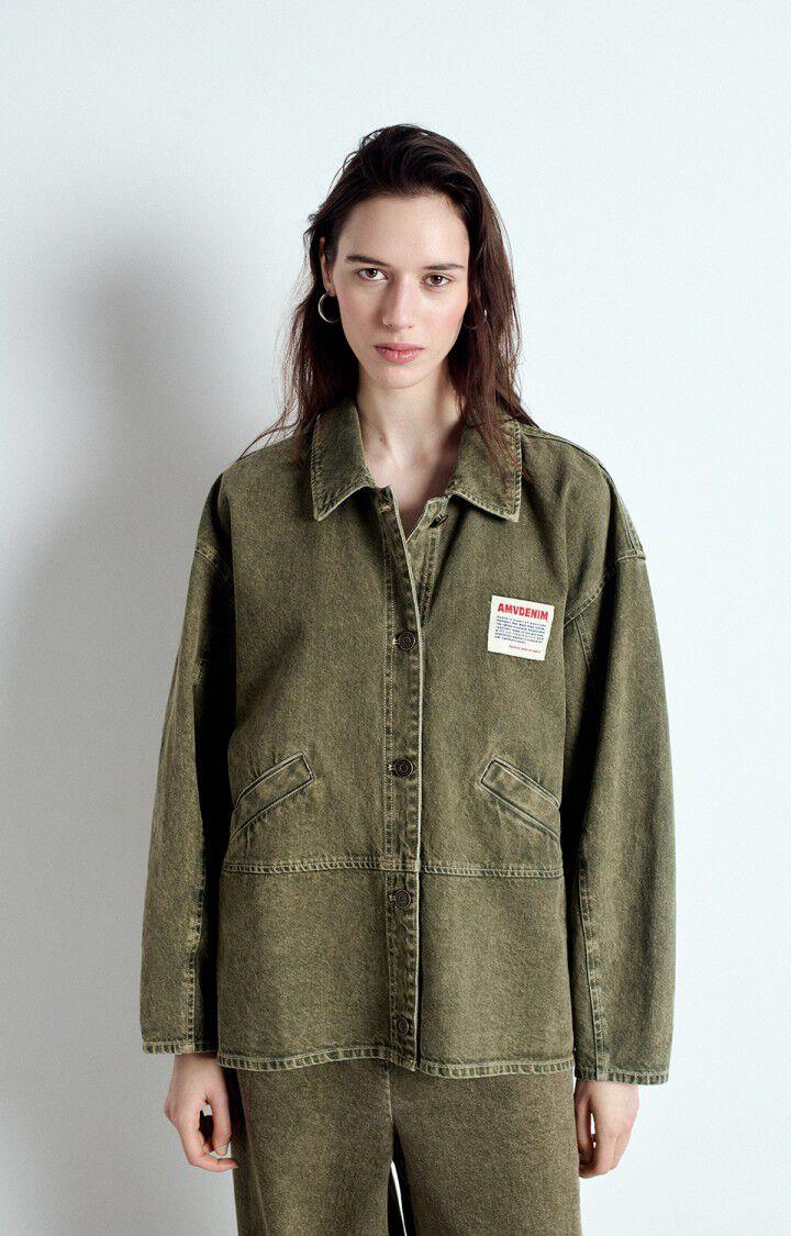 american vintage Veste femme Uzatown - OLIVE 51 Manches longues Vert - E25