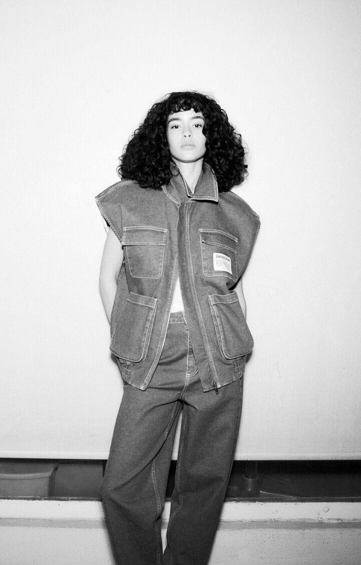 American Vintage Veste Femme Uzatown - PARME Sans Manches Violet - E25