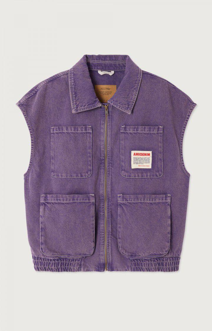 American Vintage Veste Femme Uzatown - PARME Sans Manches Violet - E25