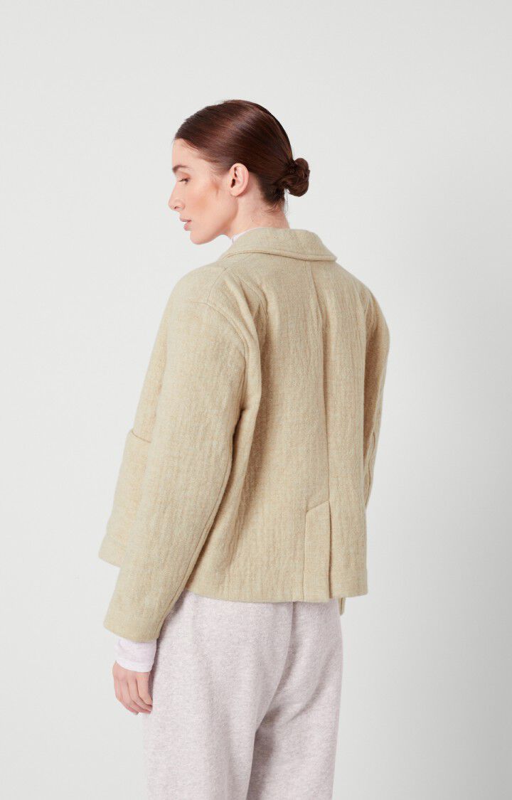 American Vintage Veste Femme Vezapark - ECRU CHINE Manches Longues Beige - E22