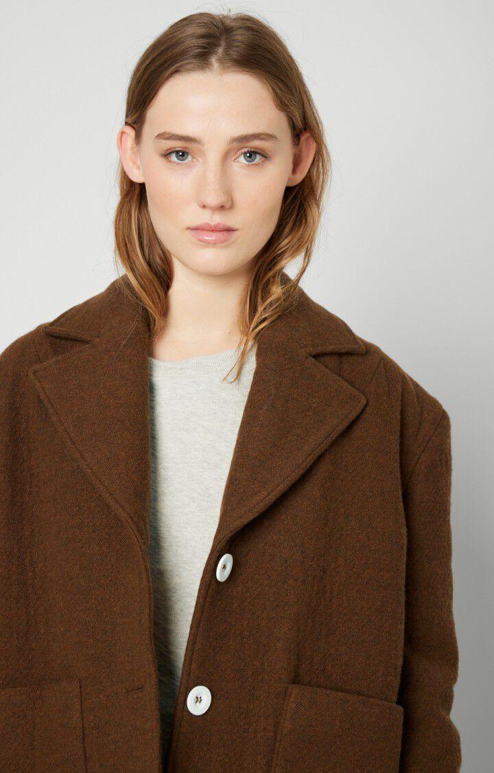 American Vintage Veste Femme Vezapark - NOUNOURS CHINE Manches Longues Marron - H21