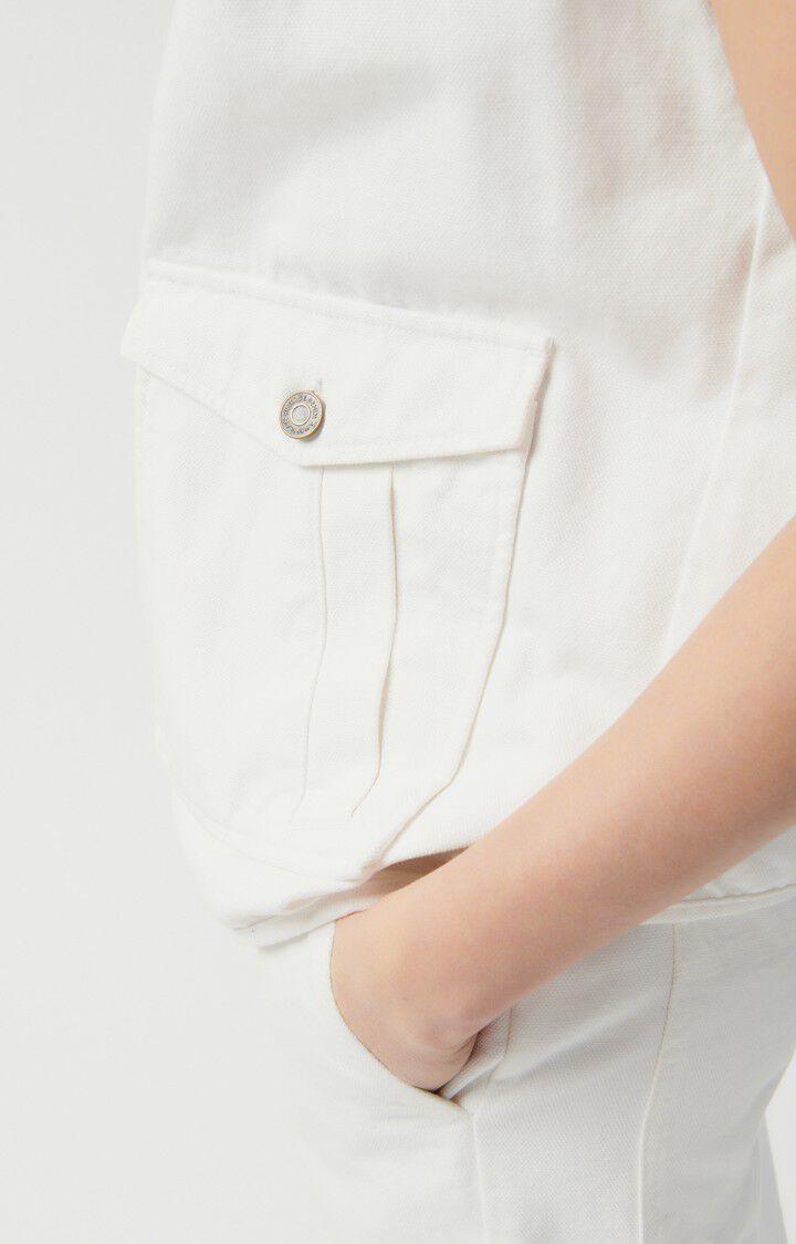 American Vintage Veste Femme Yapitown - BLANC 0 Sans Manches Blanc - E23